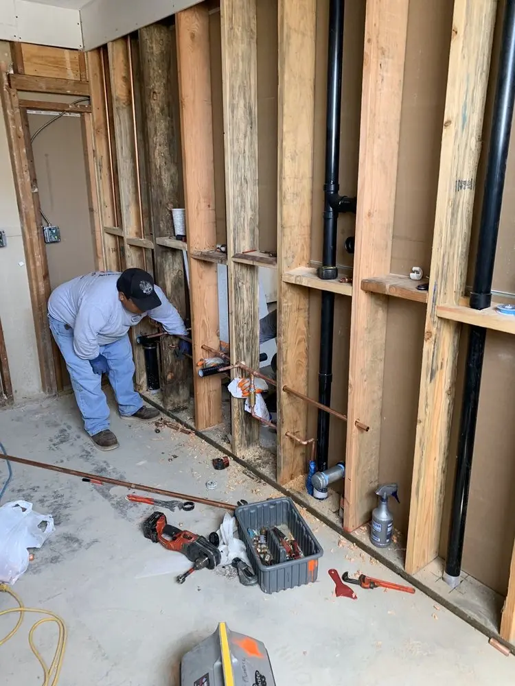Commercial rough-in plumbing for Gas Line Repair in Charles Village